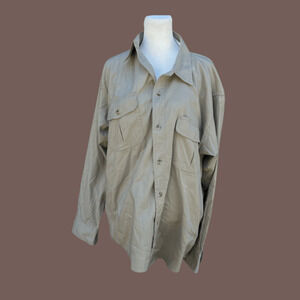 Cabela’s Khaki Shirt | Cotton Utility | Size M | Vintage